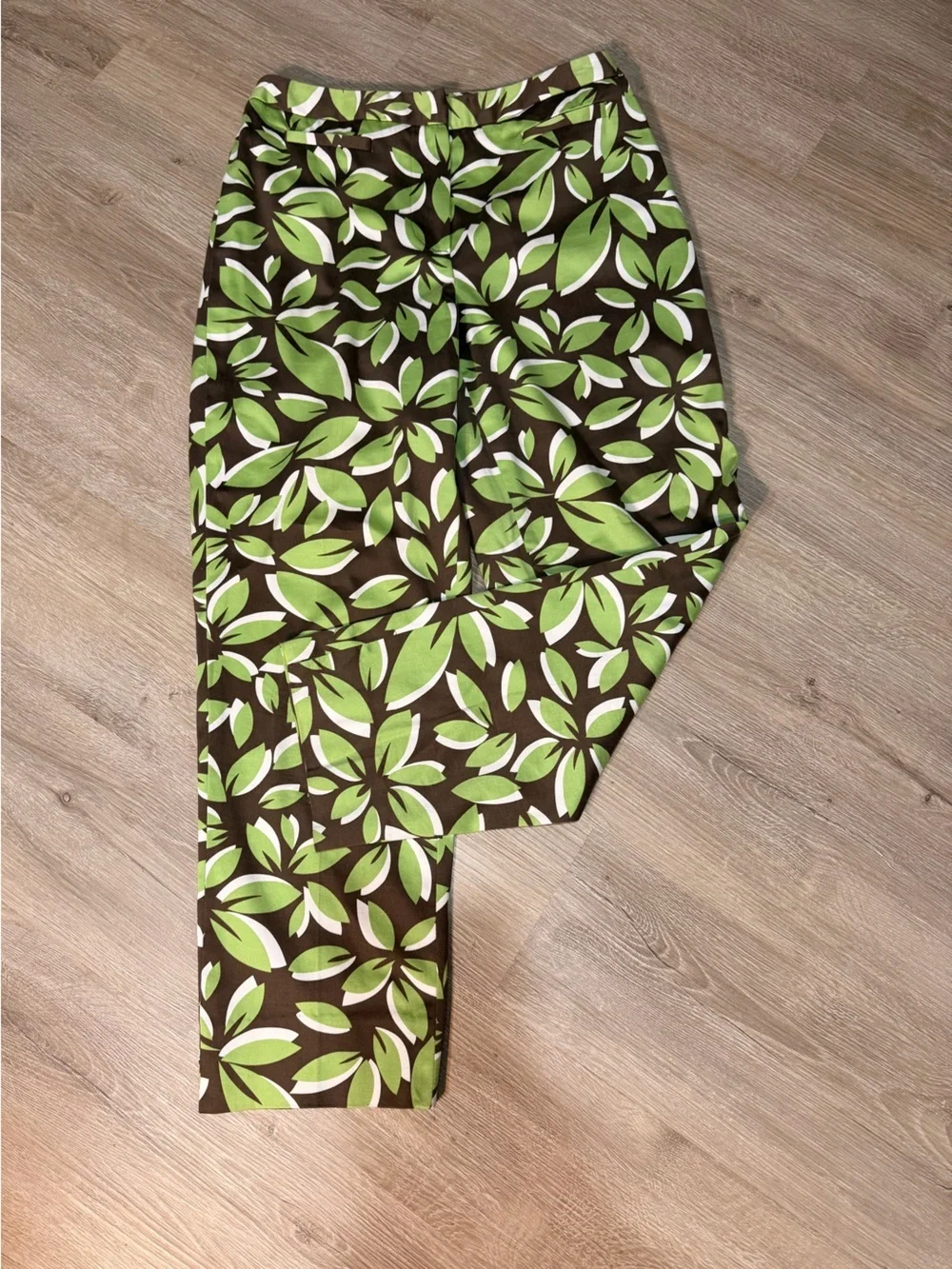 Vintage Talbots Petites Floral Cropped Pants Made in USA Size 4 - Picture 1 of 5
